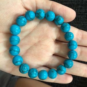 Blue “marble” bracelet